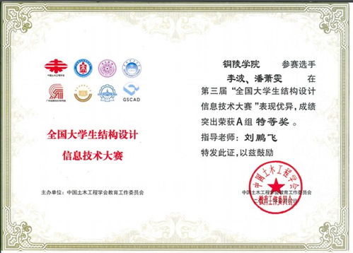 学校在第三届全国大学生结构设计信息技术大赛中荣获佳绩